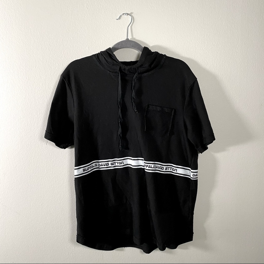 Buffalo David Bitton Hooded pocket T-shirt